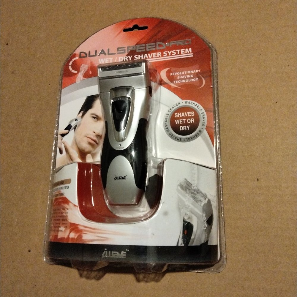 iWave Wet/Dry Shaver Dual Speed Pro System washable Pop-up Trimmer Cordless *Vtg